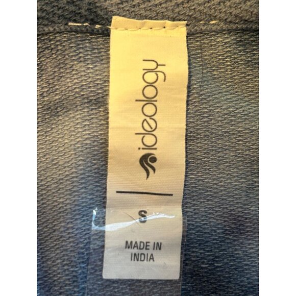 Ideology Womens Tie-Dye Tunic Top W/ Lace-Up Neckline Short Sleeves Relaxed Fit - Picture 5 of 5